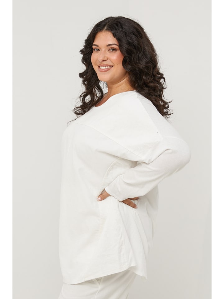 Curvy Lady Weiß 235265 Longsleeve in Weiß - 2