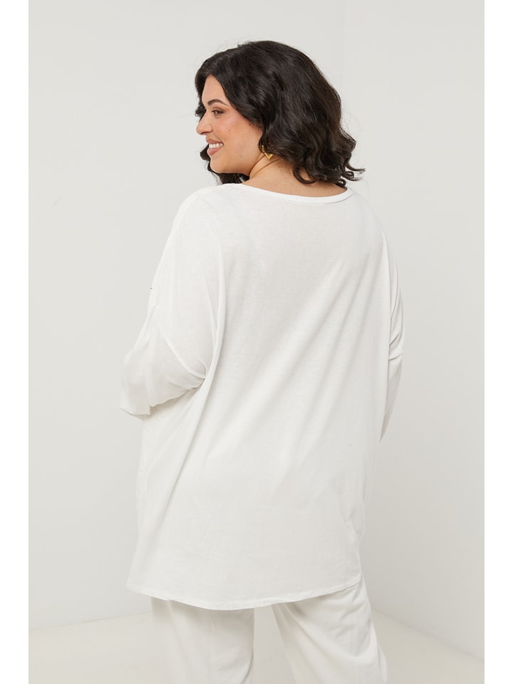 Curvy Lady Weiß 235265 Longsleeve in Weiß - 3