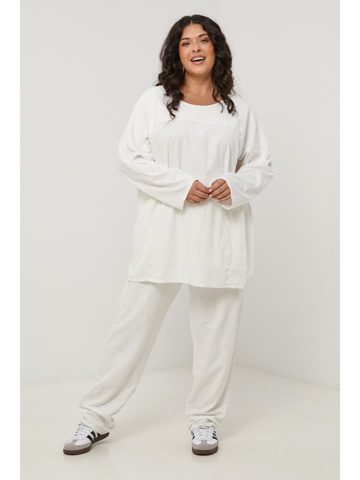 Curvy Lady Weiß 235265 Longsleeve in Weiß - 5