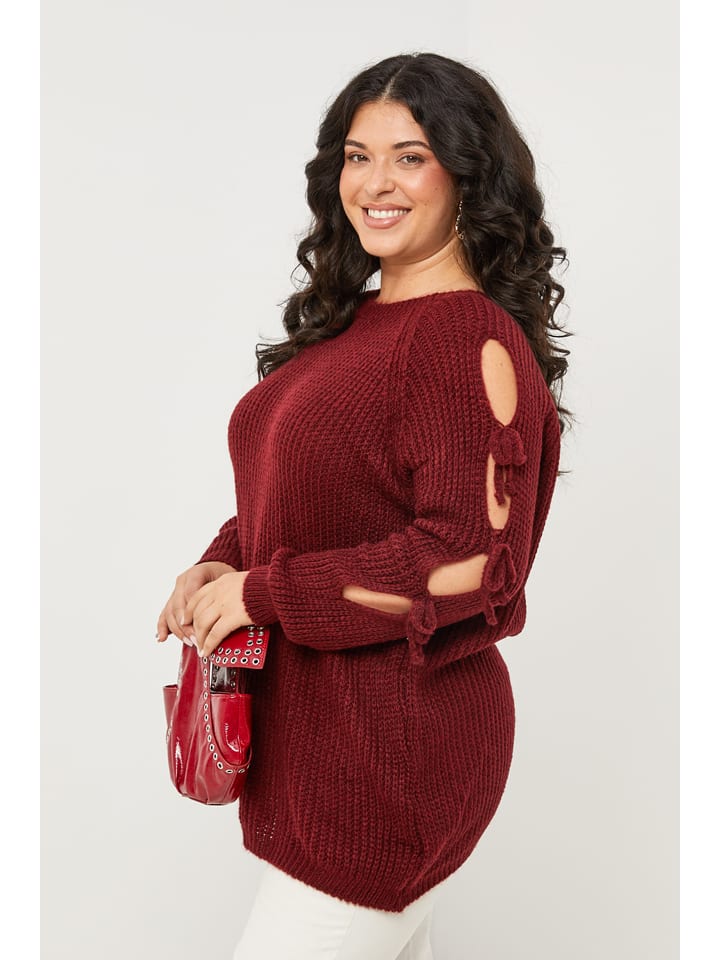Sveter Curvy Lady Bordeaux 8101382 Pullover in Bordeaux - 2