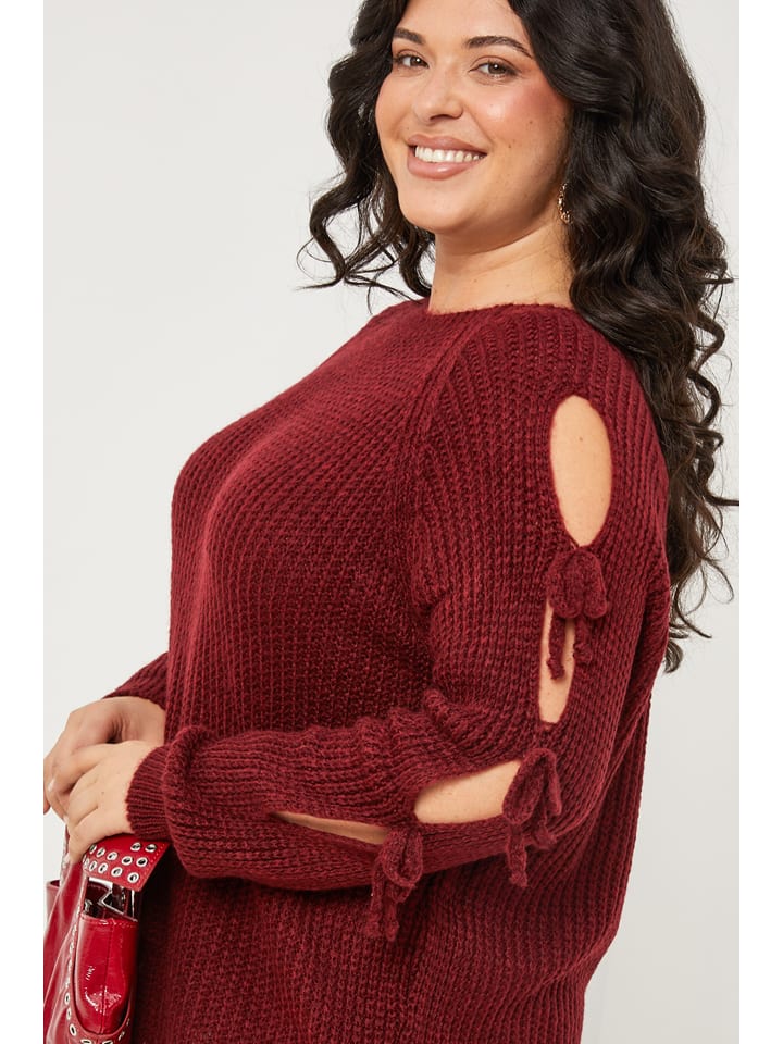 Sveter Curvy Lady Bordeaux 8101382 Pullover in Bordeaux - 4
