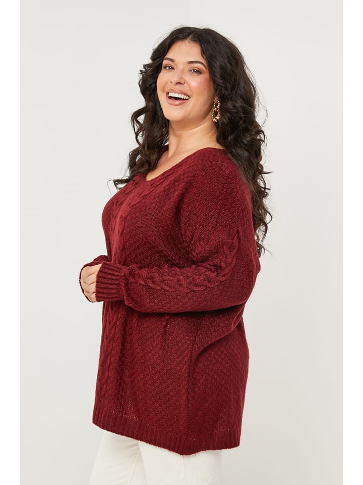 Sveter Curvy Lady Bordeaux 2152822 Pullover in Bordeaux - 2