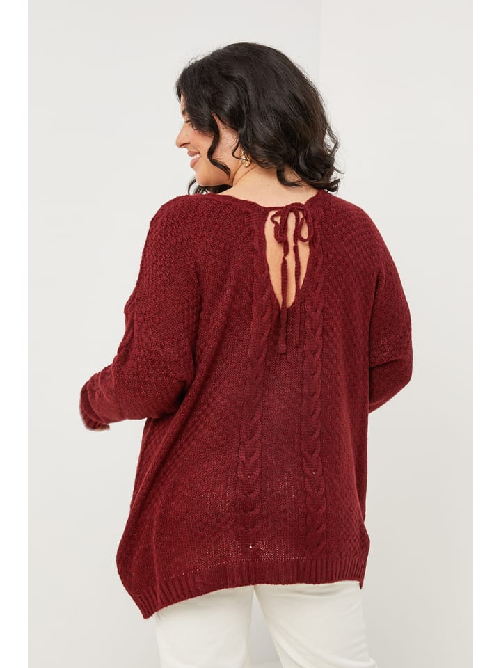 Sveter Curvy Lady Bordeaux 2152822 Pullover in Bordeaux - 3