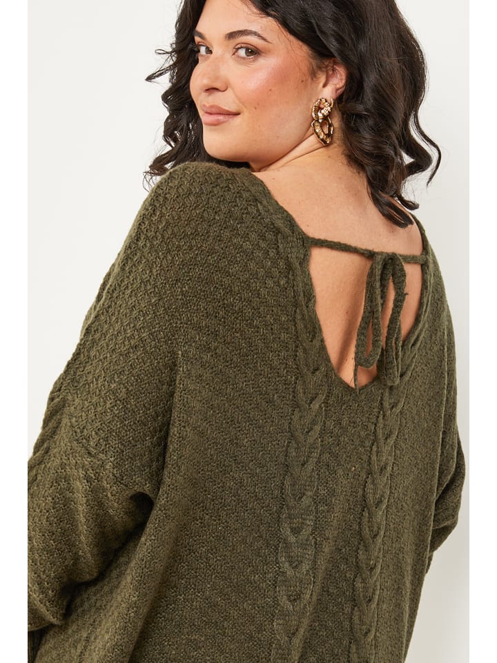 Sveter Curvy Lady Khaki 5808291 Pullover in Khaki - 4