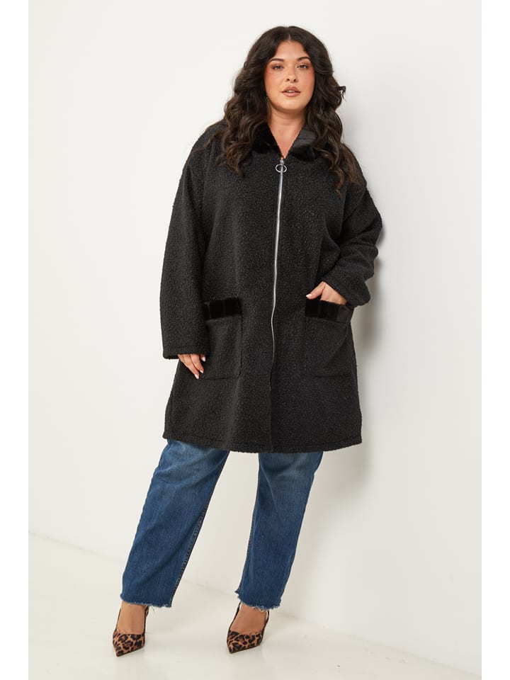 Dámska bunda Curvy Lady Schwarz 2382153 Übergangsjacke in Schwarz - 1
