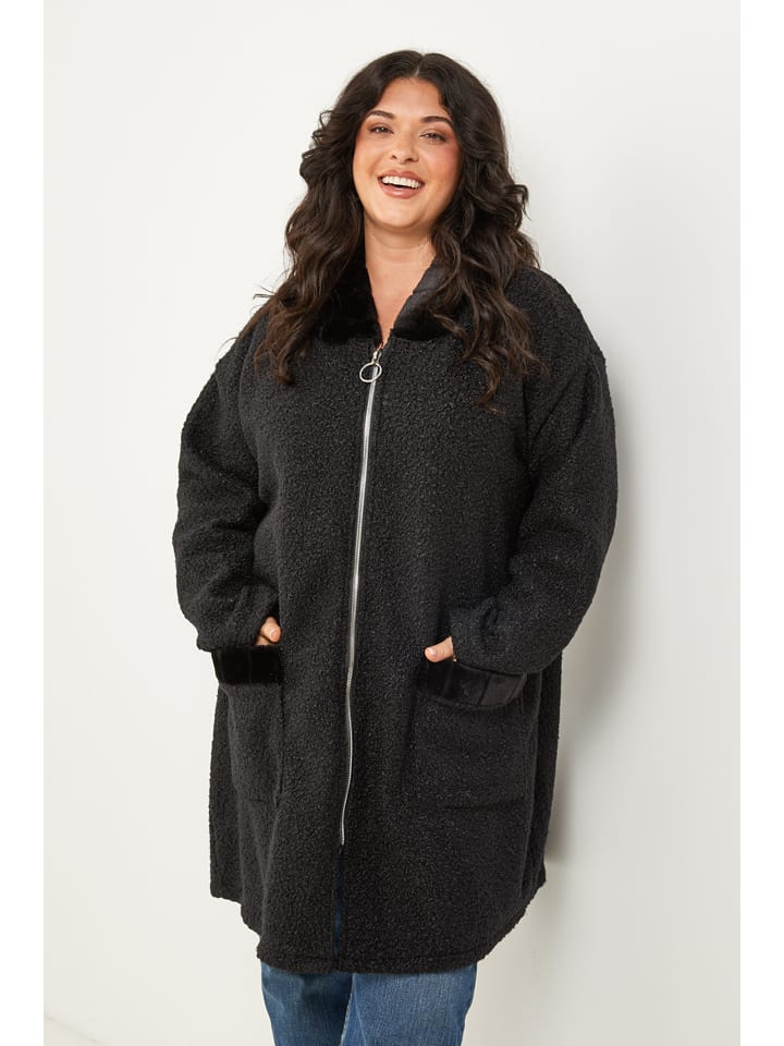 Dámska bunda Curvy Lady Schwarz 2382153 Übergangsjacke in Schwarz - 2