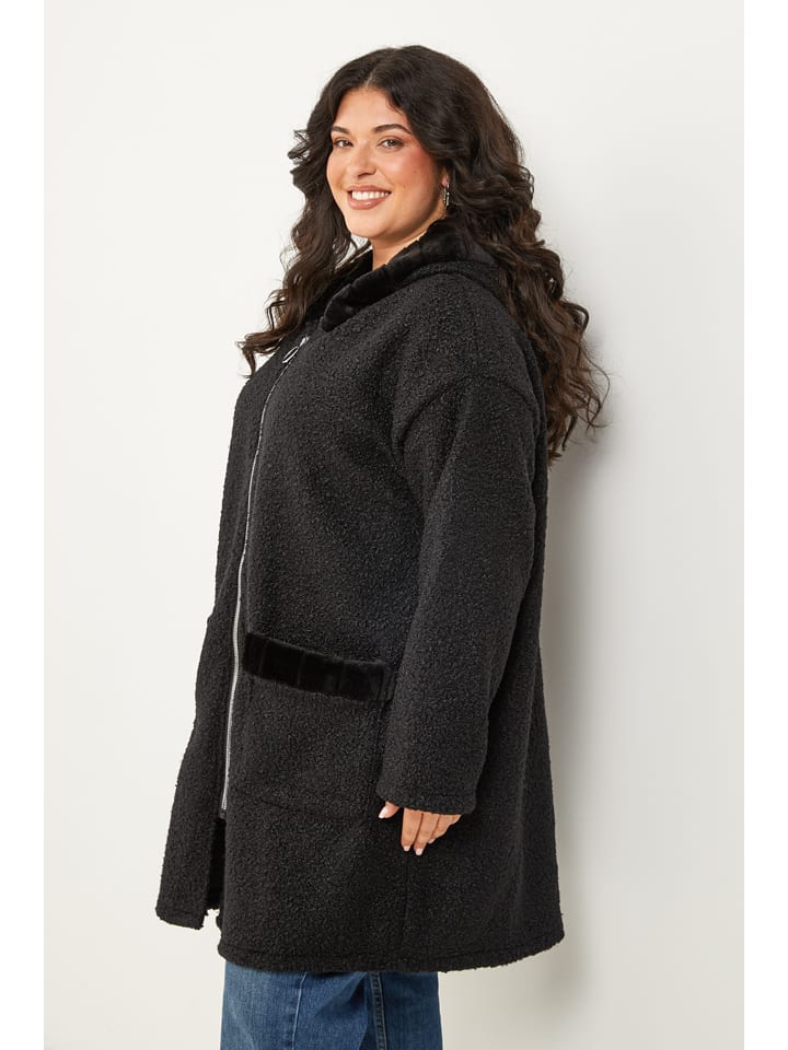 Dámska bunda Curvy Lady Schwarz 2382153 Übergangsjacke in Schwarz - 3