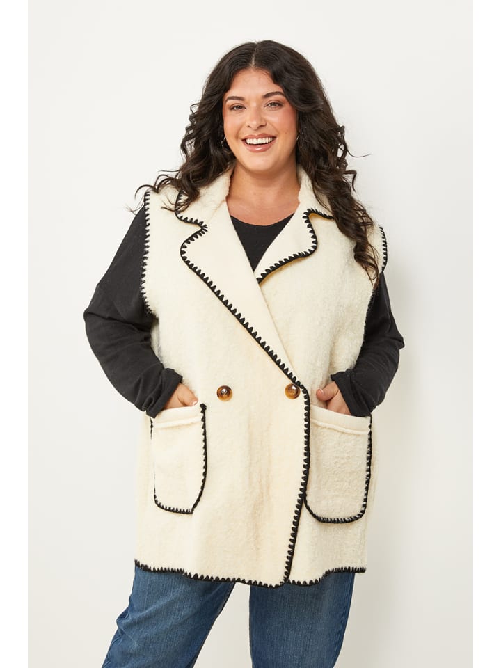 Vesta Curvy Lady Creme 595379 Weste in Creme - 1