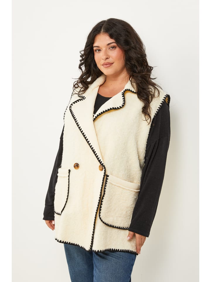 Vesta Curvy Lady Creme 595379 Weste in Creme - 2