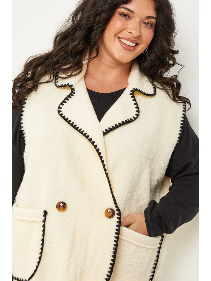 Vesta Curvy Lady Creme 595379 Weste in Creme - 4