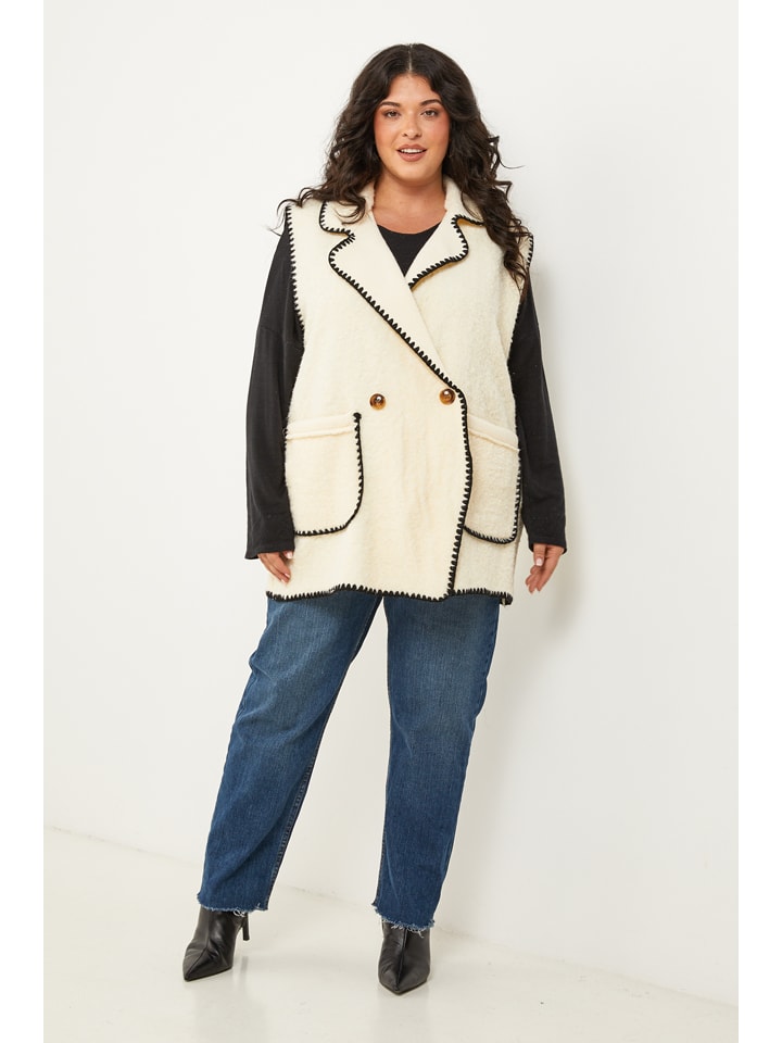 Vesta Curvy Lady Creme 595379 Weste in Creme - 5