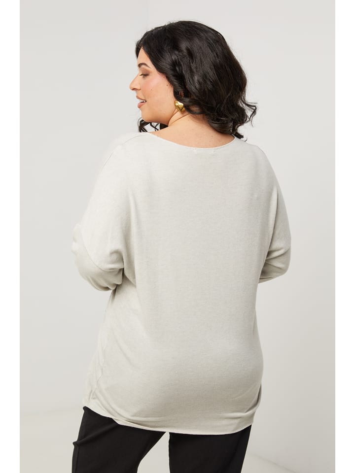 Curvy Lady Creme 251413 Longsleeve in Creme - 3