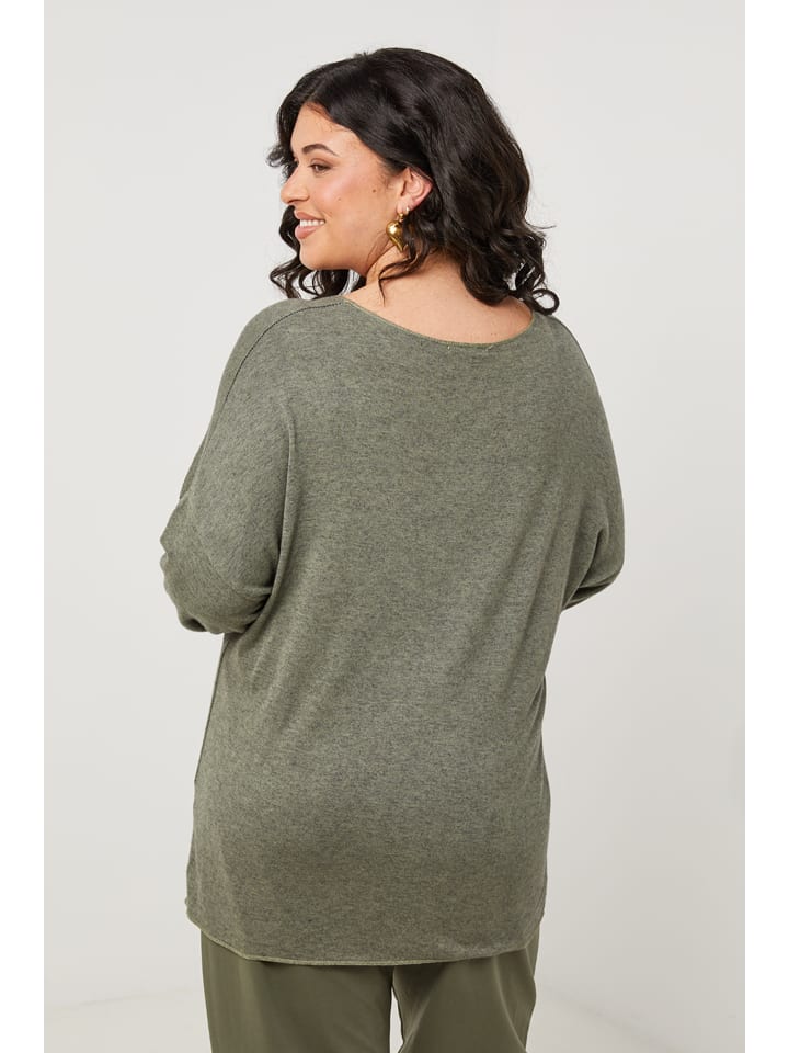 Curvy Lady Khaki 955064 Longsleeve in Khaki - 3