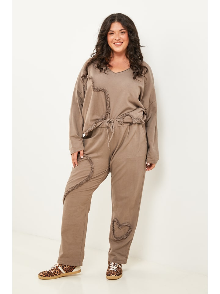 Nohavice Curvy Lady Beige 5532935 Hose in Beige - 5