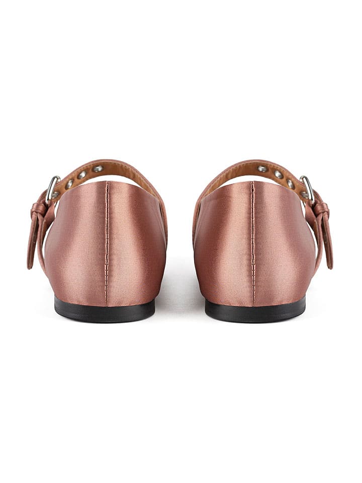loft37 Pink 8635289 Leder-Spangenballerinas in Pink - 3