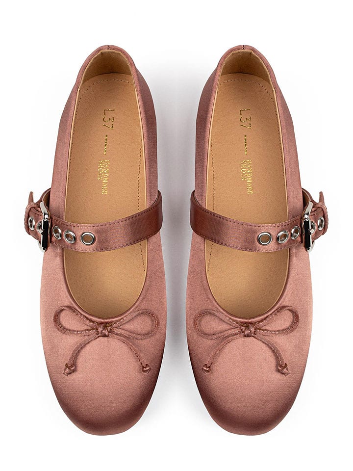 loft37 Pink 8635289 Leder-Spangenballerinas in Pink - 5