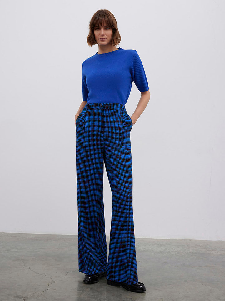 Nohavice BGN Blau/ Schwarz 3011085 Hose in Blau/ Schwarz - 1
