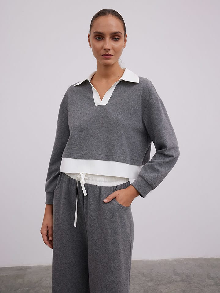 BGN Grau 333504 Bluse in Grau - 1