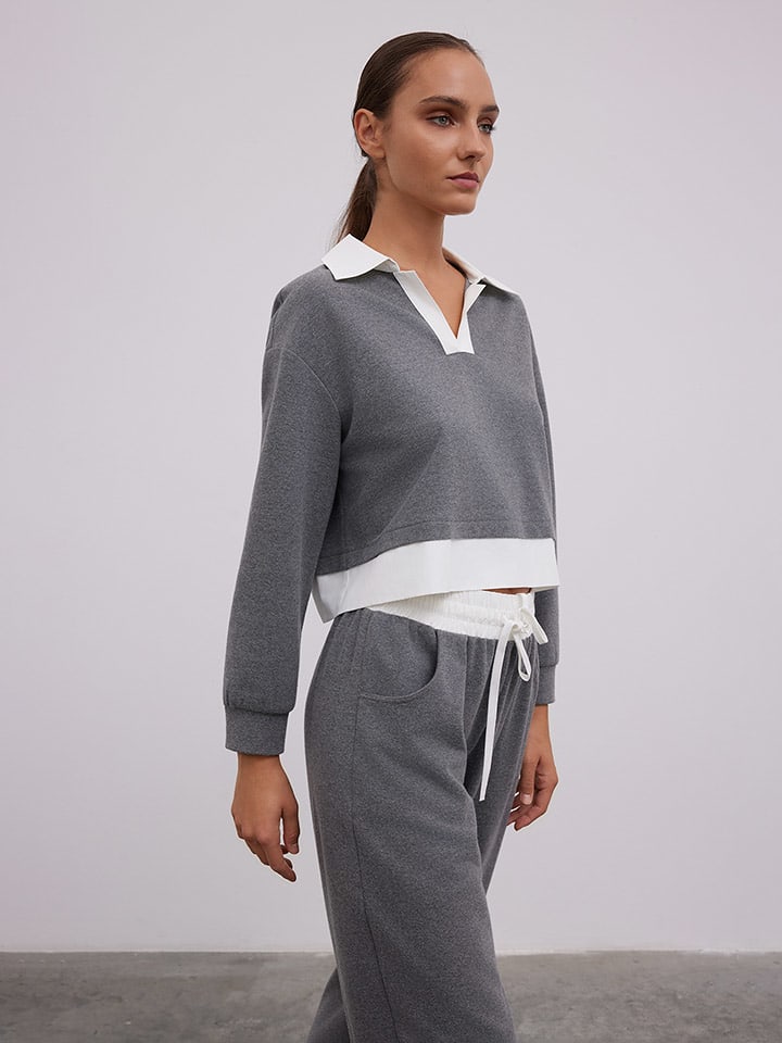 BGN Grau 333504 Bluse in Grau - 2