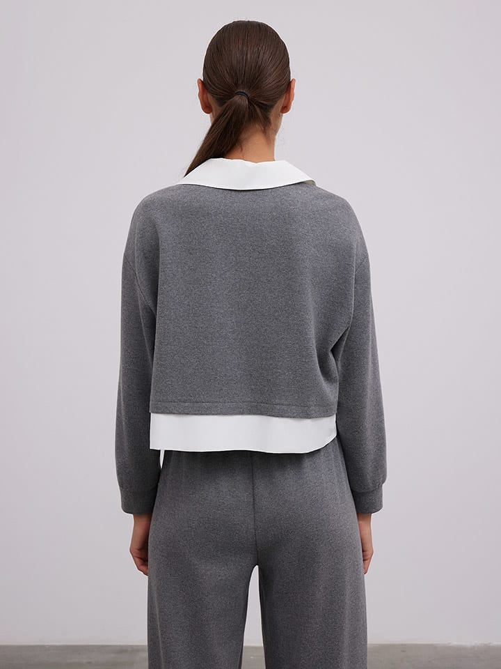 BGN Grau 333504 Bluse in Grau - 3