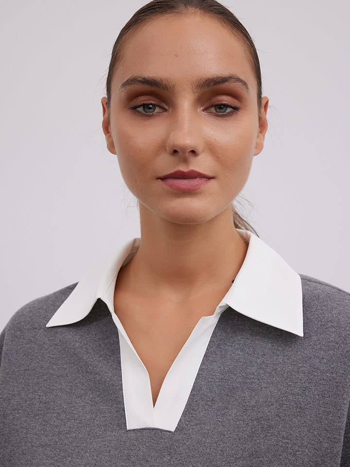 BGN Grau 333504 Bluse in Grau - 4