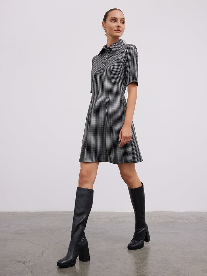 Šaty BGN Schwarz/ Grau 9964865 Kleid in Schwarz/ Grau - 2