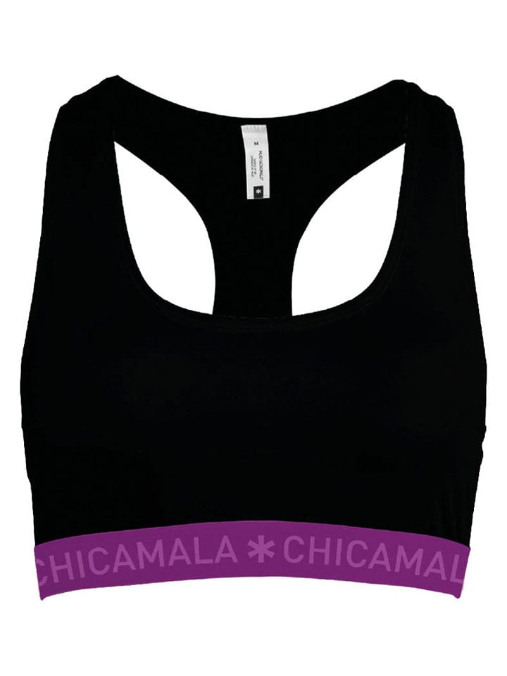 Športová podprsenka Muchachomalo Schwarz/ Lila 6020855 Bustier in Schwarz/ Lila - 1