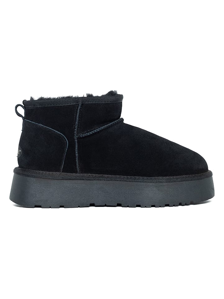 Topánky NICEBAY Schwarz 7241857 Leder-Winterboots "Mina" in Schwarz - 1