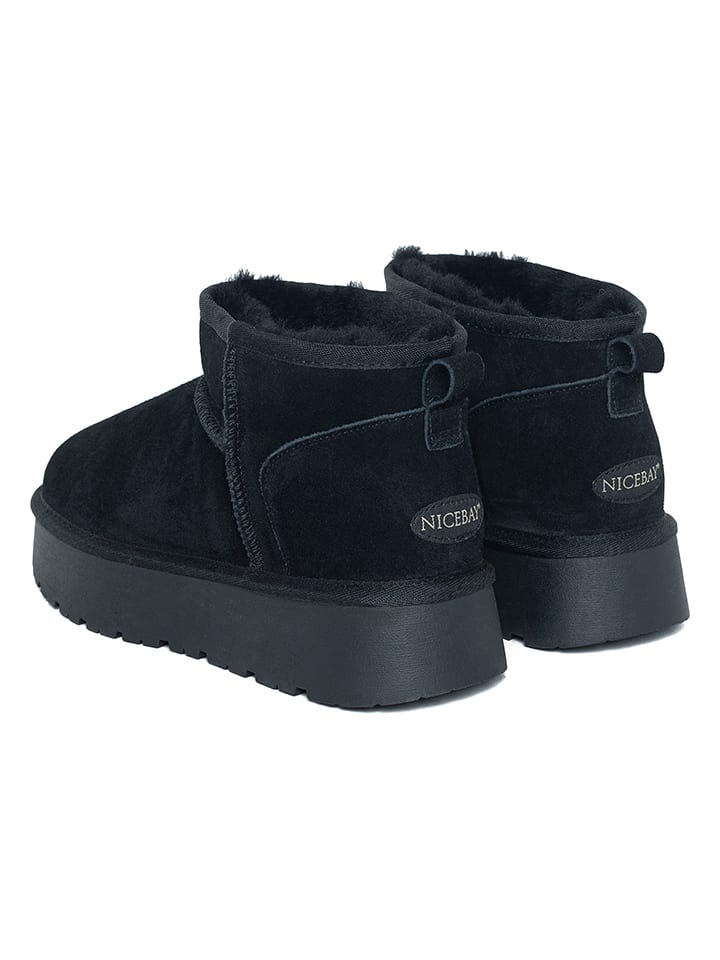 Topánky NICEBAY Schwarz 7241857 Leder-Winterboots "Mina" in Schwarz - 6