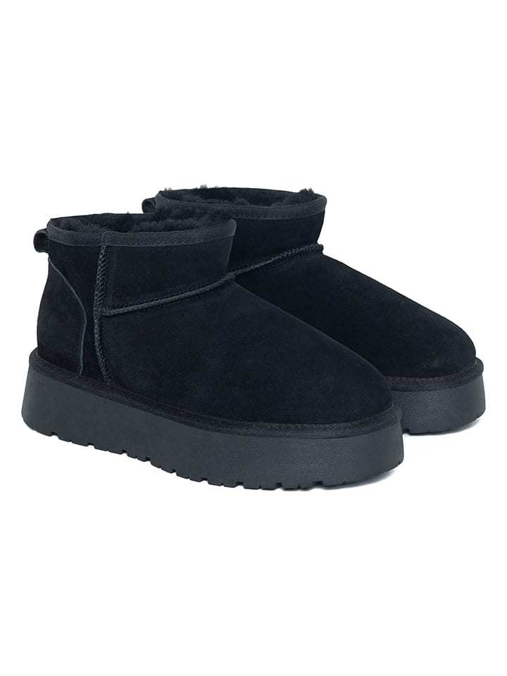 Topánky NICEBAY Schwarz 7241857 Leder-Winterboots "Mina" in Schwarz - 8
