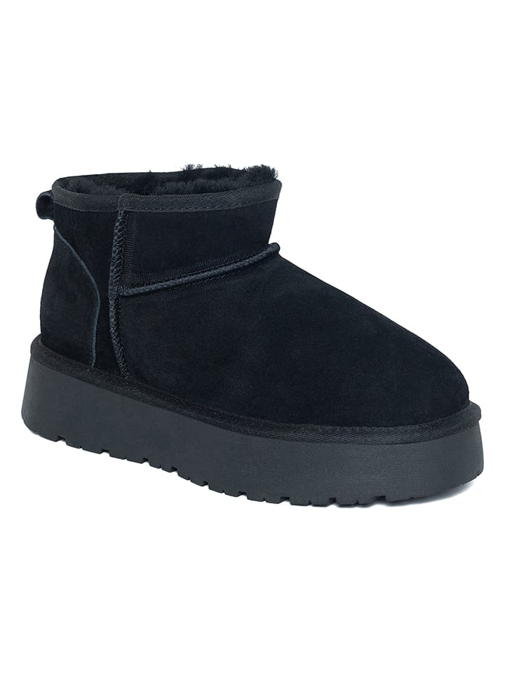 Topánky NICEBAY Schwarz 7241857 Leder-Winterboots "Mina" in Schwarz - 9