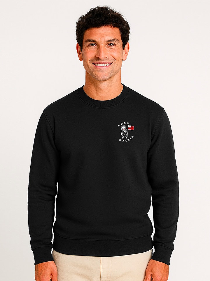 Mikina WOOOP Schwarz 1722530 Sweatshirt "Moon walker" in Schwarz - 1