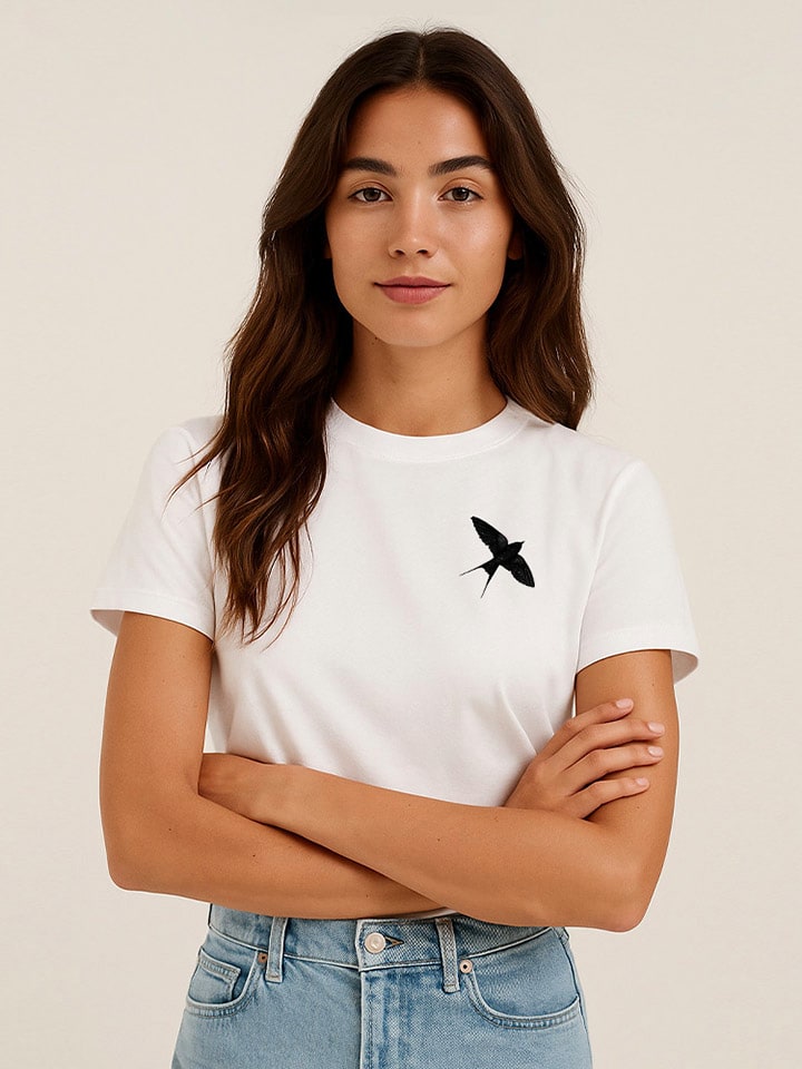 Tričko WOOOP Weiß 5154311 Shirt "Night Swallow" in Weiß - 1