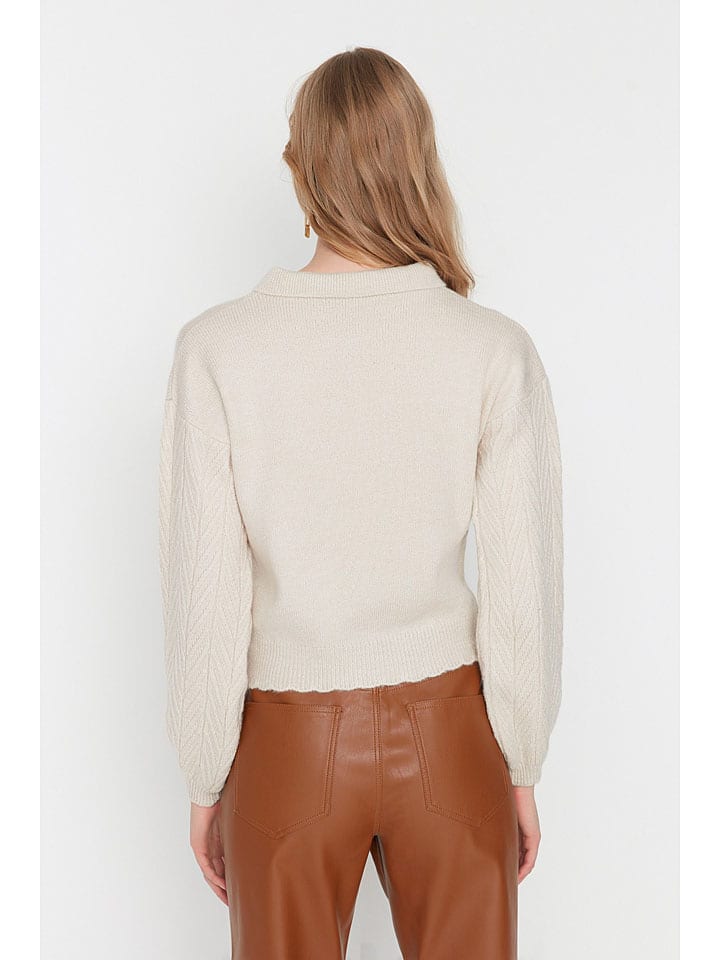 Sveter trendyol Creme 7801633 Pullover in Creme - 2
