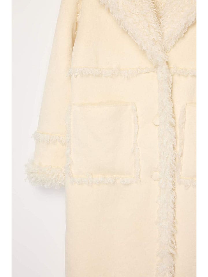 Dámska bunda trendyol Beige 5577081 Teddymantel in Beige - 3