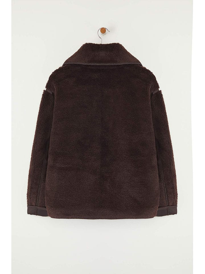 Dámska bunda trendyol Dunkelbraun 6450905 Teddyjacke in Dunkelbraun - 3