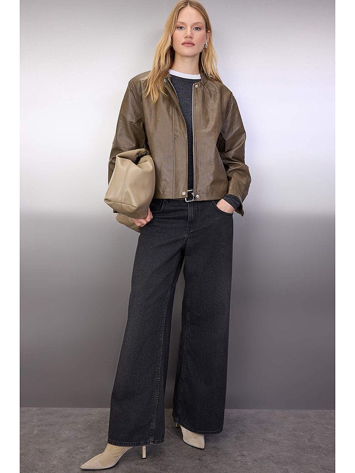 Dámska bunda trendyol Oliv 2553031 Übergangsjacke in Oliv - 1