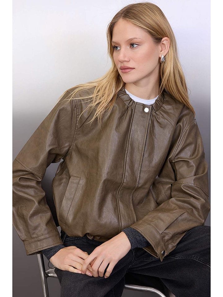 Dámska bunda trendyol Oliv 2553031 Übergangsjacke in Oliv - 2