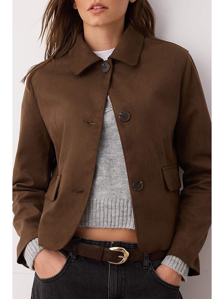 Dámska bunda trendyol Dunkelbraun 153004 Hemdjacke in Dunkelbraun - 3