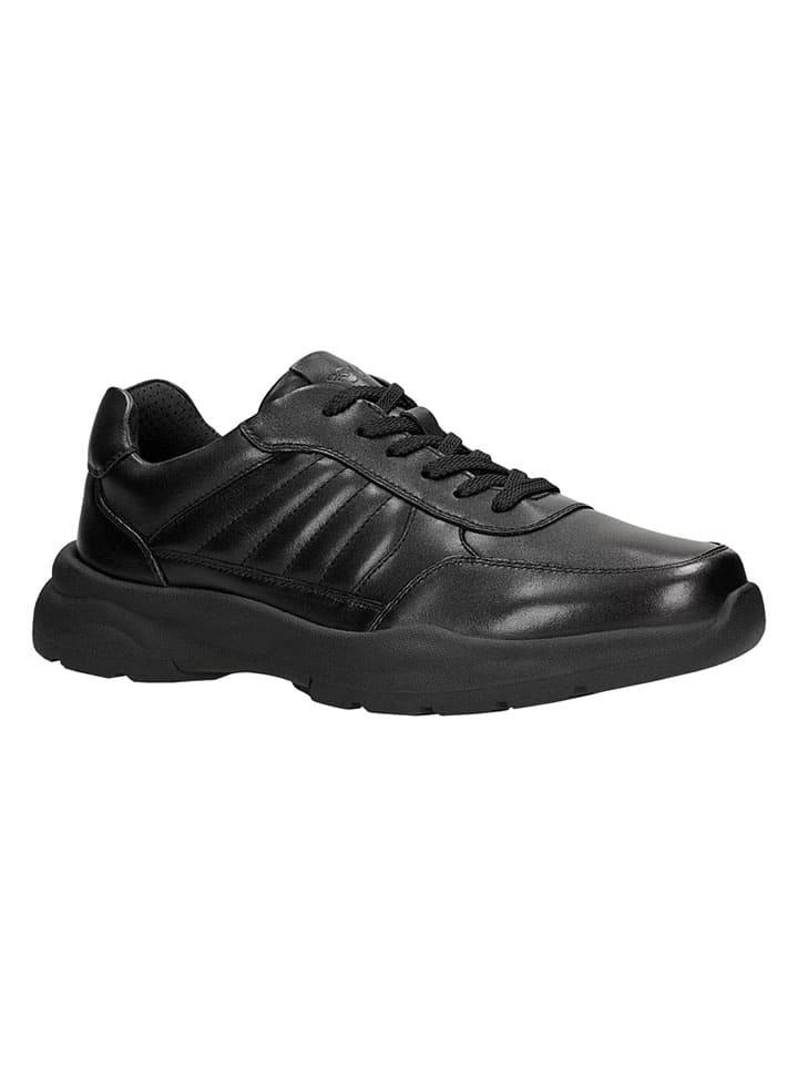 Tenisky Wojas Schwarz 2241764 Leder-Sneakers in Schwarz - 1