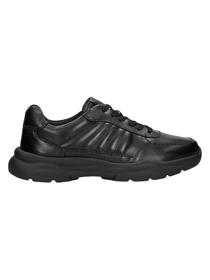 Tenisky Wojas Schwarz 2241764 Leder-Sneakers in Schwarz - 2