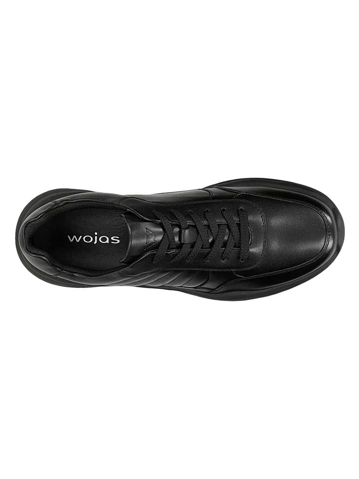 Tenisky Wojas Schwarz 2241764 Leder-Sneakers in Schwarz - 4