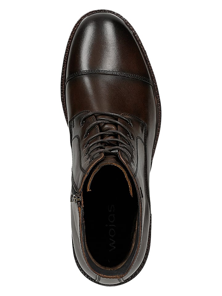 Topánky Wojas Braun 473116 Leder-Boots in Braun - 4