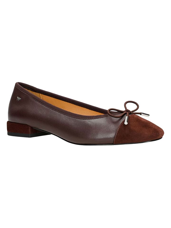 Wojas Bordeaux 844883 Leder-Ballerinas in Bordeaux - 1