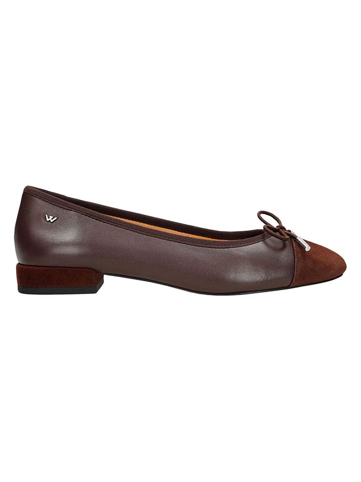 Wojas Bordeaux 844883 Leder-Ballerinas in Bordeaux - 2