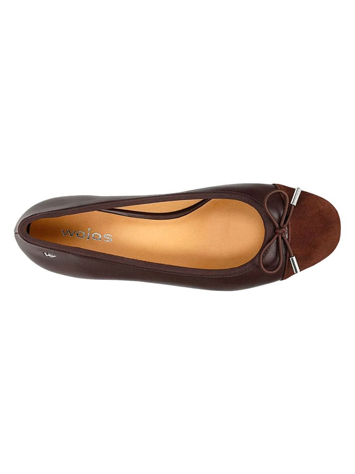 Wojas Bordeaux 844883 Leder-Ballerinas in Bordeaux - 4