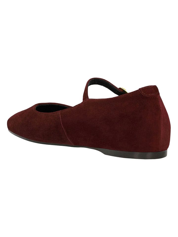 Wojas Bordeaux 9924695 Leder-Spangenballerinas in Bordeaux - 3