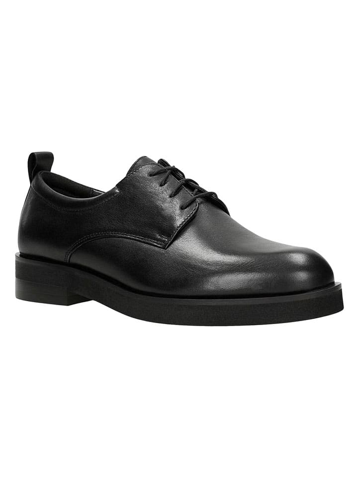 Topánky Wojas Schwarz 4993453 Leder-Schnürschuhe in Schwarz - 1
