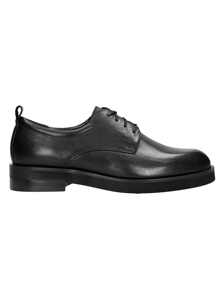 Topánky Wojas Schwarz 4993453 Leder-Schnürschuhe in Schwarz - 2