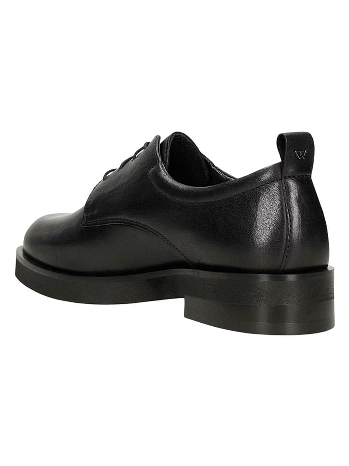 Topánky Wojas Schwarz 4993453 Leder-Schnürschuhe in Schwarz - 3